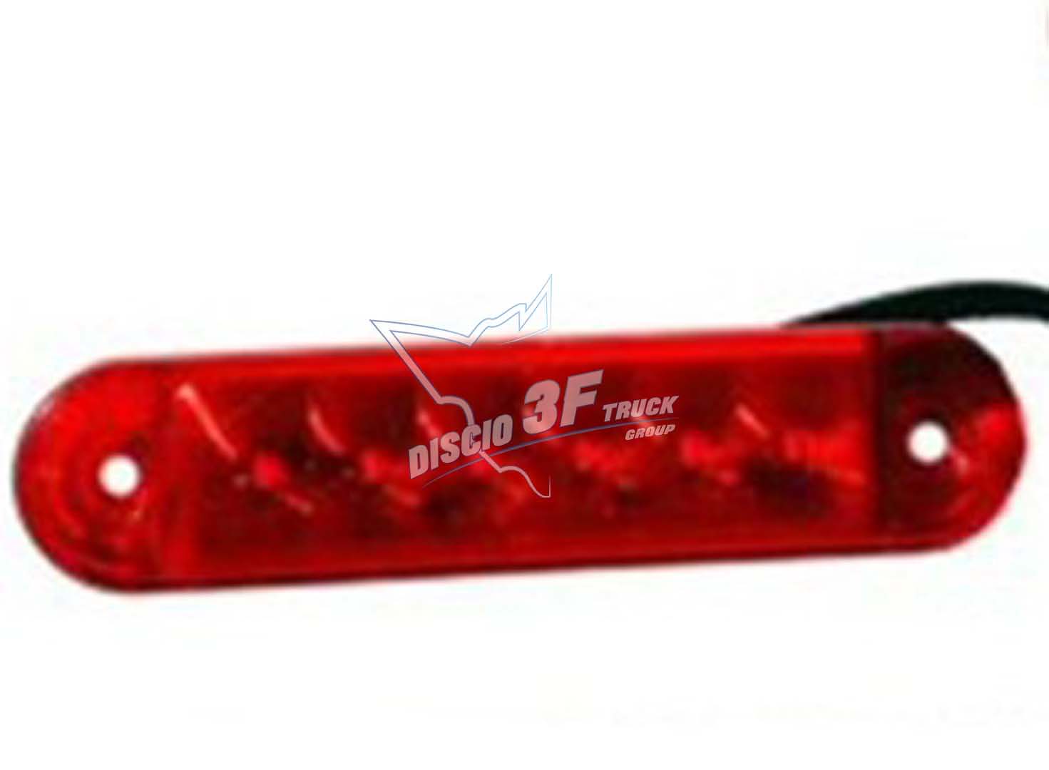 Fanale ingombro 6 led, rosso