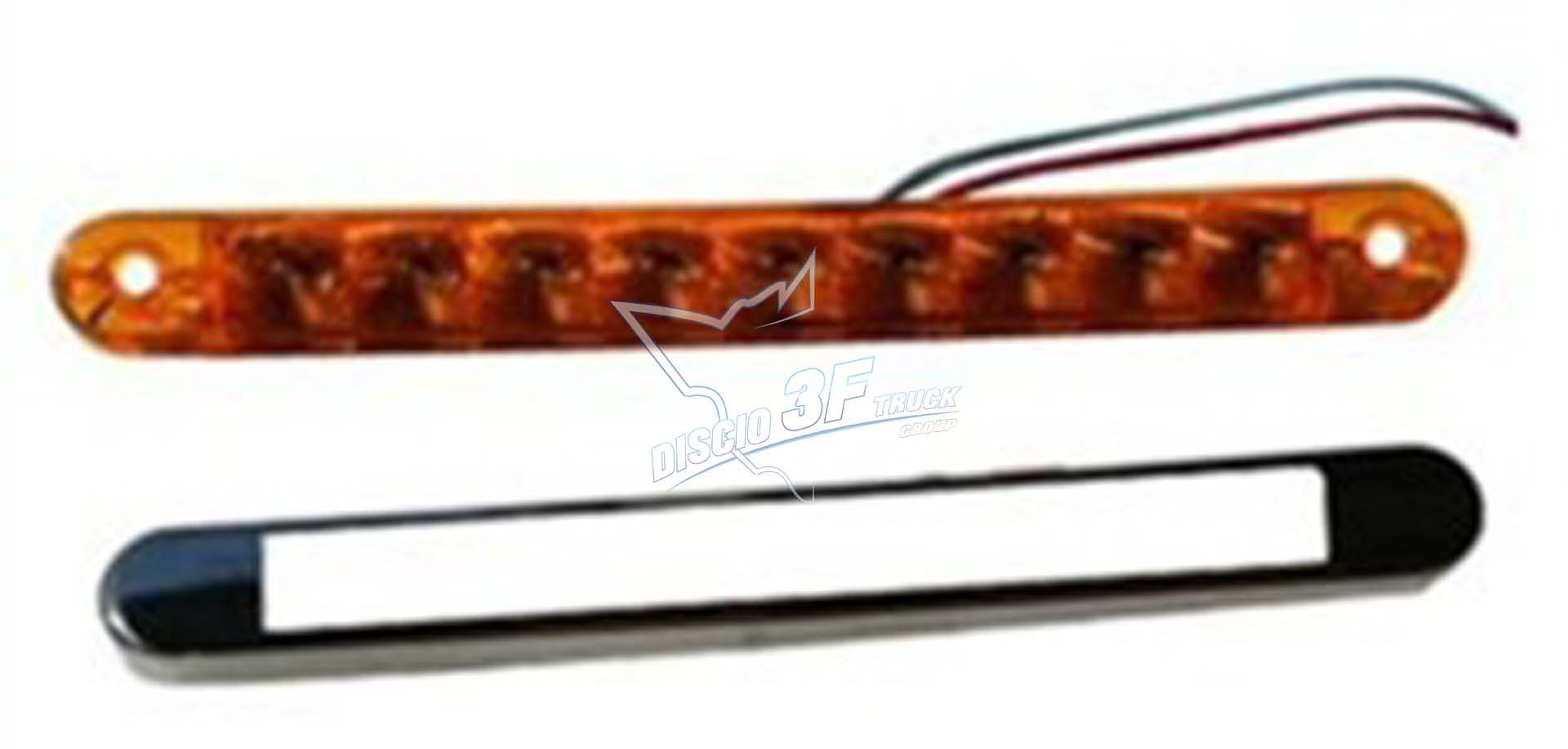 Fanale ingombro 9 led, arancio