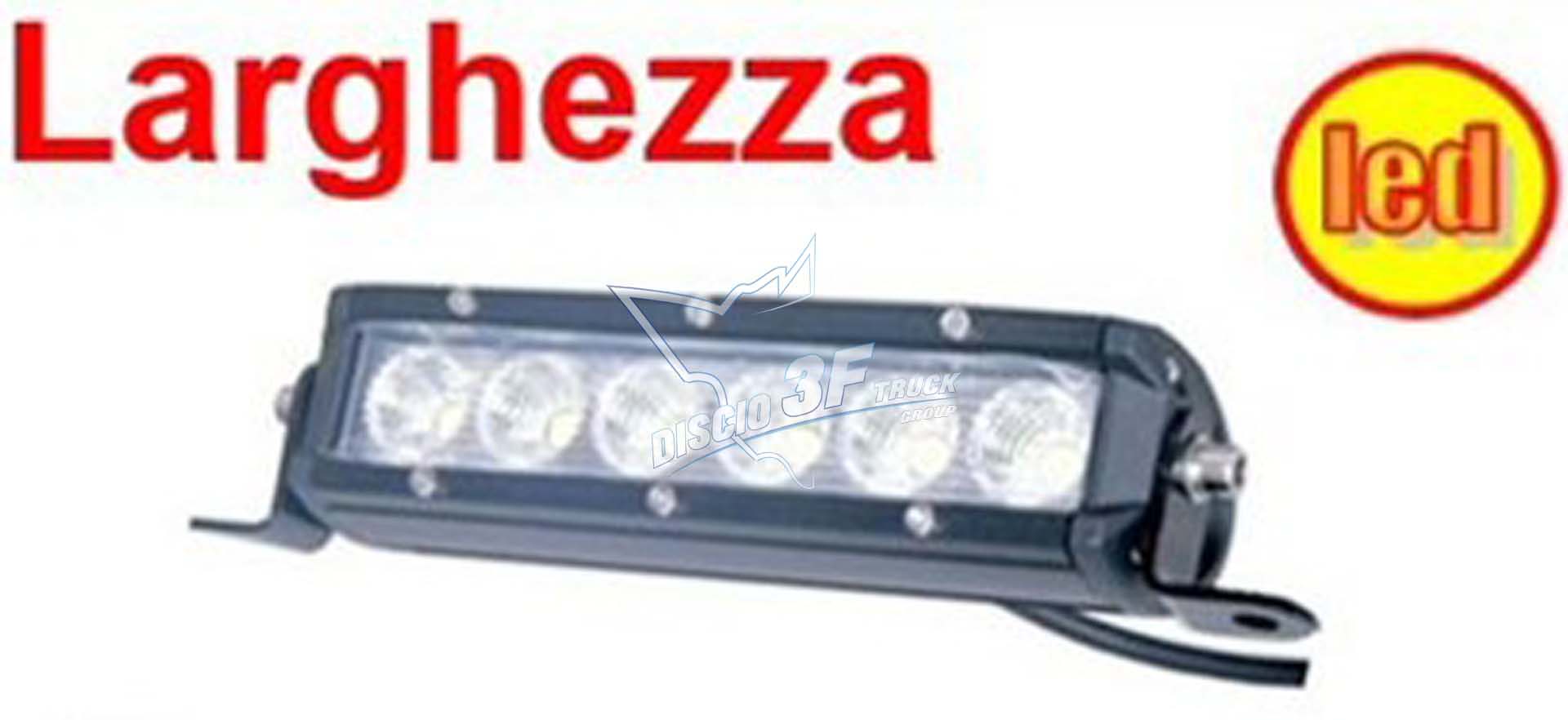 Faro lavoro a barra, 6 led