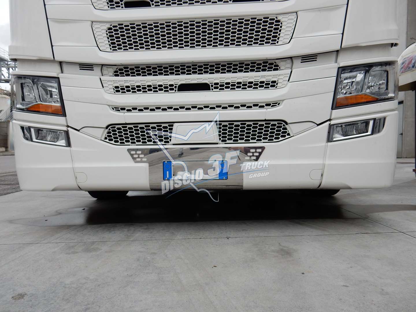 Lamiera porta targa, Scania N/G
