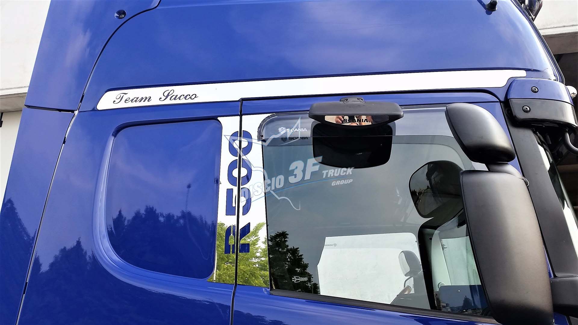 Placche portiera, 4 pz, vari loghi e scritte