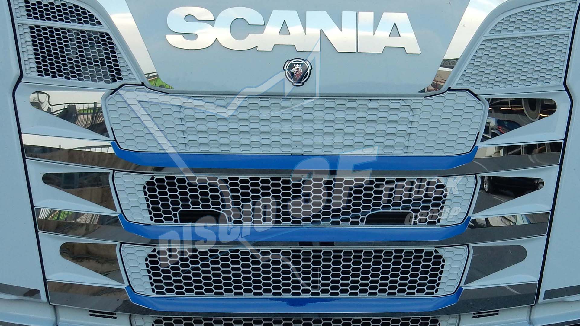 Kit placche triangoli laterali mascherina 6 pz. Scania N/G